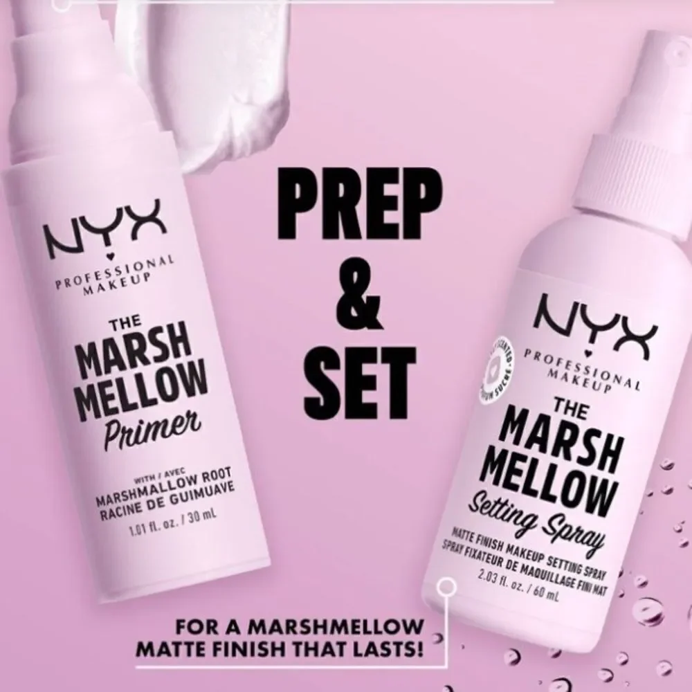 🦋NYX Long Lasting Matte Setting Spray Marshmallow Scented New Full Size